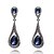 cheap Earrings-Women&#039;s Burgundy Diamond Sapphire Cubic Zirconia Earrings Pear Cut Solitaire Ladies Fashion Zircon Cubic Zirconia Earrings Jewelry Golden / White / Red For Wedding Party Masquerade Engagement Party