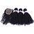 cheap One Pack Hair-Malaysian Hair Weft with Closure Loose Wave Curly Weave Hair Extensions 4 Pieces Black natural black
