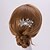 Недорогие Украшения для волос-серебро / золото расчески форма листа кристалл жемчужное волос для свадьбы партии леди