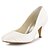 olcso Esküvői cipők-Női Esküvő Nyár Tél Tűsarok Szatén Pezsgő Fekete Fehér