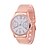 abordables Montres Tendance-Homme Femme Couple Montre Tendance Quartz Plaqué Or Rose Argent / Or Rose Montre Décontractée Analogique Dorée Rose Argent