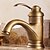 cheap Bathroom Sink Faucets-Antique Centerset Ceramic Valve Single Handle One Hole Antique Brass, Bathroom Sink Faucet