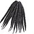 cheap Crochet Hair-Twist Braids Hair Braid Havana 12&quot; 24&quot; 100% Kanekalon Hair Dark Black Braiding Hair Hair Extensions