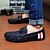 cheap Men&#039;s Slip-ons &amp; Loafers-Men&#039;s PU Summer Comfort Loafers &amp; Slip-Ons Blue / Black