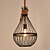 baratos Luzes da ilha-Lanterna pendente de metal leve com 1 luz de 26 cm (10,2 pol.) Com acabamentos vintage 110-120v / 220-240v