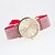 abordables Montres Tendance-Femme Montre Simple Montre Tendance Montre Diamant Simulation Quartz Bayadère Montre Décontractée Imitation de diamant Analogique Blanche Noir Rouge