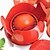 abordables Utensilios de cocina y gadgets-Nueva novedad herramientas de cocina de acero inoxidable manual tomate máquina de cortar frutas hortalizas cortadora astilladora