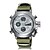 levne Vojenské hodinky-Pánské Náramkové hodinky Křemenný Japonské Quartz Zelená 30 m Voděodolné Kalendář Analog - Digitál Luxus - Bílá Černá Dva roky Životnost baterie / Maxell CR2016