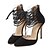 cheap Women&#039;s Sandals-Women&#039;s Heels / Peep Toe Synthetic Dress / Casual / Party &amp; Evening Stiletto Heel Others Black / Almond