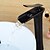billige Klassisk-Baderom Sink Tappekran - Standard Olje-gnidd Bronse Centersat Enkelt Håndtak Et HullBath Taps / Messing