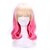 cheap Costume Wigs-40 cm harajuku anime cosplay wigs party wave curly synthetic hair wigs halloween costume pink blonde ombre wigs peruca Halloween