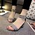 זול סנדלי נשים-נעלי נשים-סנדלים-פליז-עקבים-שחור / אפור-שטח / קז&#039;ואל-עקב עבה
