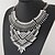 abordables Collier-Femme Col / Colliers Déclaration - Résine, Strass Large, Luxe, Rétro Argent, Doré Colliers Tendance Bijoux Pour Soirée, Quotidien, Décontracté