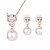 cheap Jewelry Sets-Women&#039;s Jewelry Set - Imitation Pearl, Rhinestone, Rose Gold Plated Include Necklace / Earrings Golden For Wedding / Party / Daily