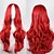 cheap Synthetic Trendy Wigs-Synthetic Wig Curly Loose Wave Natural Wave Natural Wave Curly Asymmetrical Wig Long Red Synthetic Hair 25 inch Women&#039;s Natural Hairline Red