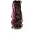 cheap Hair Pieces-length dark pink wig ponytail curly 55cm high synthetic deep wave temperature wire color deep pink