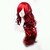 abordables Pelucas sintéticas de moda-Pelucas sintéticas Rizado Ondulado Medio Ondulado Medio Corte asimétrico Peluca Larga Rojo Pelo sintético Mujer Entradas Naturales Rojo