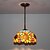 abordables Éclairages pour îlot-4 lumières 30 cm Style mini Lampe suspendue Verre Plaqué Tiffany 110-120V 220-240V
