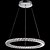 abordables Éclairages circulaires-60 cm cristal dimmable led lustre pendentif lumière métal cercle galvanisé moderne contemporain 110-120v 220-240v