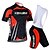 cheap Men&#039;s Clothing Sets-KEIYUEM Men&#039;s Women&#039;s Short Sleeve Cycling Jersey with Bib Shorts Coolmax® Mesh Silicon Bike Jersey Bib Tights Padded Shorts / Chamois Breathable 3D Pad Quick Dry Back Pocket Sweat-wicking Sports
