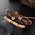 cheap Bracelets-Men&#039;s Wrap Bracelet Leather Bracelet Love Leather Bracelet Jewelry Coffee For Daily Casual