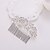 abordables Bijoux Cheveux-argent / or peignes feuille fleur forme cristalline de perles pour dame fête de mariage
