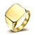 billige Ringe-Bandring Gylden Sølv Titanium Stål Guldbelagt Mode minimalistisk stil 7 8 9 10 / Herre / Herre