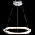 abordables Éclairages circulaires-60 cm cristal dimmable led lustre pendentif lumière métal cercle galvanisé moderne contemporain 110-120v 220-240v