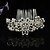 cheap Headpieces-Imitation Pearl Rhinestone Alloy Hair Combs Headpiece Elegant Style