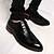 baratos Sapatos Oxford para Homem-Homens Sapatos de vestir Sintético Primavera / Outono Oxfords Marron / Preto / Salto de bloco / Cadarço / Sapatos Confortáveis