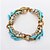 זול צמידים-לבן שרשרת טניס שרף צמיד תכשיטים צהוב / ירוק / כחול עבור יום הולדת מתנה יומי קזו&#039;אל משרד קריירה