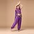 cheap Belly Dancewear-Belly Dance Outfits Women&#039;s Performance Chiffon Sequin Short Sleeve Natural Top Pants Headwear