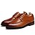 cheap Men&#039;s Oxfords-Men&#039;s Dress Shoes Synthetic Spring / Fall Oxfords Brown / Black / Block Heel / Lace-up / Comfort Shoes