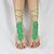 abordables Bracelet de Cheville-Femme Bracelet de cheville Style Simple Ajustable Mode Bracelet de cheville Bijoux Vert Pour Mariage Soirée Décontracté