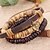 cheap Bracelets-Men&#039;s Wrap Bracelet Leather Bracelet Love Leather Bracelet Jewelry Coffee For Daily Casual