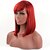 abordables Perruques Synthétiques Sans Bonnet-Perruque Synthétique Droit Droite Perruque Court Rouge Cheveux Synthétiques Femme Rouge