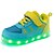 abordables Chaussures garçons-Garçon Basket Premières Chaussures / LED Chaussures / chaussures Luminous Tulle LED Bleu / Gris / Bleu clair Automne / Hiver / Gomme