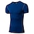 abordables Nouvelle dans-Homme Manches Courtes Tee Shirt Compression Tee Shirt Running Tee-shirt Hauts / Top Athlétique Athleisure Séchage rapide Anti-transpiration Fitness Exercice Physique Exercice Tenue de sport Blanche