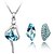 abordables Parure Bijoux-Femme Set de Bijoux Nuptiales Parures Cristal Soirée Pierres de naissance Cristal Colliers décoratifs Boucles d&#039;oreille Anneaux Bracelet