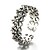 זול Fashion Ring-בגדי ריקוד גברים נשים טבעות רצועה קאף טבעת וינטאג&#039; אופנתי מתכווננת כסף סטרלינג תלתן ארבעה עלים תכשיטים עבור יומי קזו&#039;אל
