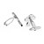 abordables Bijoux homme-Argent Boutons de manchettes Alliage Travail / Simple Homme Bijoux de fantaisie Pour