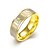 זול תכשיטים דתיים-בגדי ריקוד גברים טבעת הטבעת טבעת הצהרה טבעת זהב מוזהב פלדת טיטניום נשים מותאם אישית צִיצִית חתונה Party תכשיטים מונוגרמות חמוד מתכוונן מקסים / טבעת חברות
