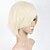 cheap Synthetic Trendy Wigs-short bleach blonde mix straight women full wig