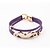 cheap Bracelets-Bracelet/Wrap Bracelets Alloy Casual Jewelry Gift Coffee / Black / White / Yellow / Blue / Green / Purple,1pc