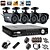 economico Kit DVR-a bassissimo prezzo 4 chanel cctv dvr h.264 kit con 4 telecamere CMOS per visione notturna