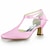 cheap Wedding Shoes-Women&#039;s Satin Summer T-Strap Kitten Heel Buckle Yellow / Purple / Royal Blue / Wedding