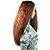 abordables Pelucas sintéticas-Pelucas sintéticas Kinky Curly Kinky rizado Peluca Marrón Pelo sintético Mujer Marrón