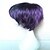 Χαμηλού Κόστους Συνθετικές Trendy Περούκες-Συνθετικές Περούκες Ίσιο Ίσια Περούκα Κοντό Βυσσινί Συνθετικά μαλλιά Γυναικεία Μωβ hairjoy