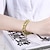 cheap Bracelets-Simple Generous Women&#039;s Gold Plated Revolve Chain &amp; Link Bracele(Gold)(1Pc)