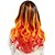 billige Syntetiske parykker-kvinner lange dype bølge krøllete syntetisk hår parykk orange varmebestandig